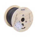 Carrete de 1 km de Fibra Óptica Aérea Mini Figura 8 G.657A2 Tipo Drop, Monomodo de 1 Hilo (Unifibra), Color Negro, Span 80...