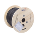 Carrete de 1 km de Fibra Óptica Aérea Mini Figura 8 G.657A2 Tipo Drop, Monomodo de 1 Hilo (Unifibra), Color Negro, Span 80...