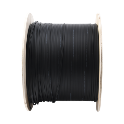 Carrete de 1 km de Fibra Óptica Aérea Mini Figura 8 G.657A2 Tipo Drop, Monomodo de 2 Hilos (Bifibra), Diseñada para Fusion...
