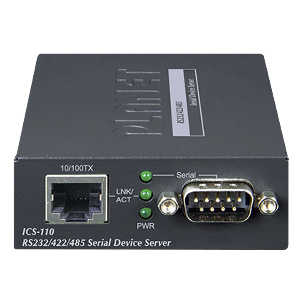 Convertidor de Medios Serial a Ethernet / RS-232/422/485 / 921600 bps / Fast Ethernet 10/100 / Administración Web-SNMP-Telnet / | SIERRA STORE