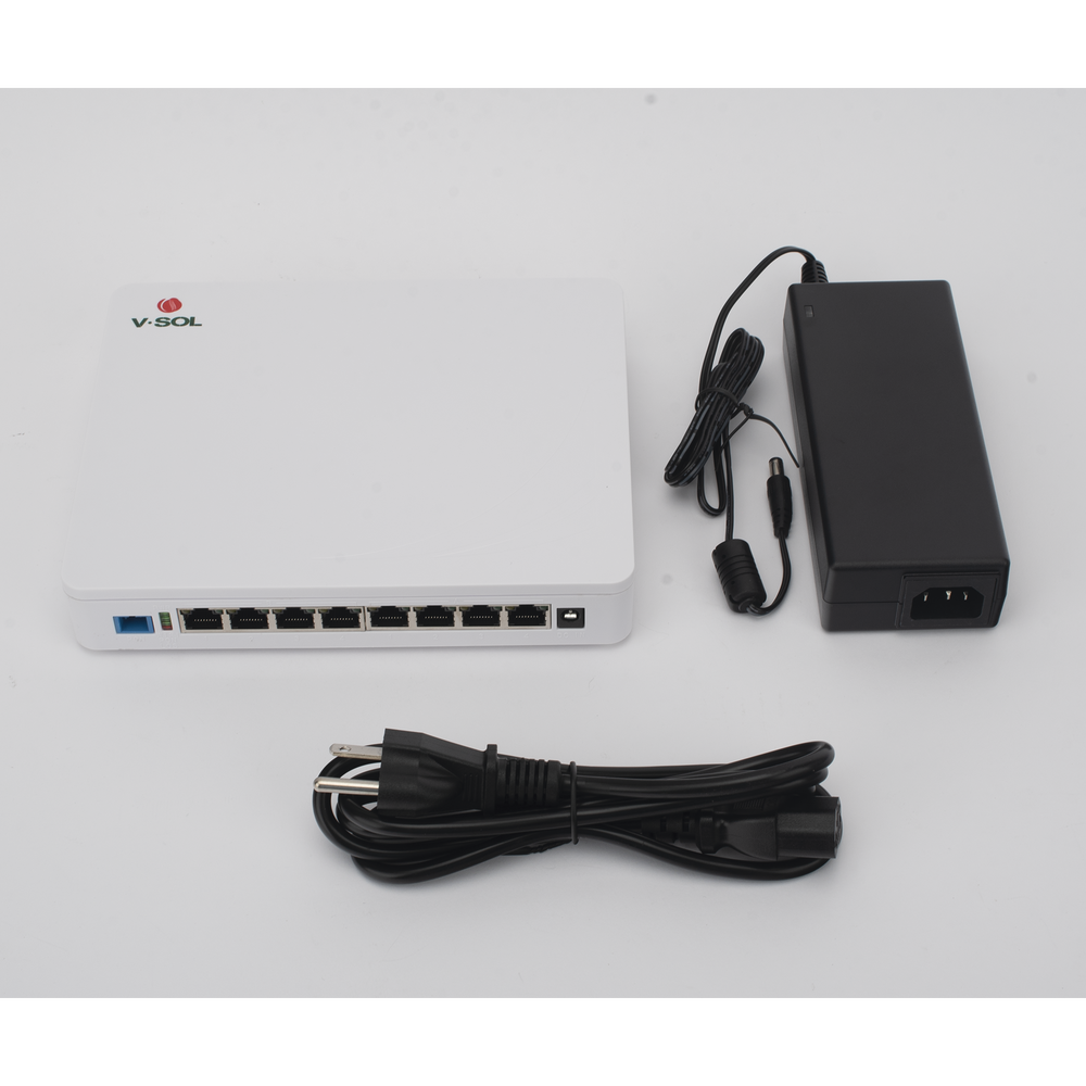 ONU Dual EPON/GPON / 8 Puertos PoE 802.3at Gigabit / Wi-Fi Doble banda 2.4 y 5 GHz / 1 Puerto SC/UPC / 130W / 0.64 x 0.52 x 0.10 ft | SIERRA STORE