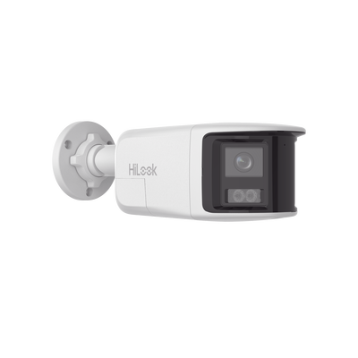 [Dual Light] Bala IP 6 Megapixel / Imagen Panorámica 180°/ PoE / Micrófono y Bocina Integrado / Exterior IP67 / Audio Bidi...