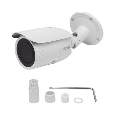 Bala IP 4 Megapixel / Lente Motorizado 2.8 - 12 mm / 30 mts IR EXIR / PoE / Exterior IP67 / WDR 120 dB / Micro SD / ONVIF | S