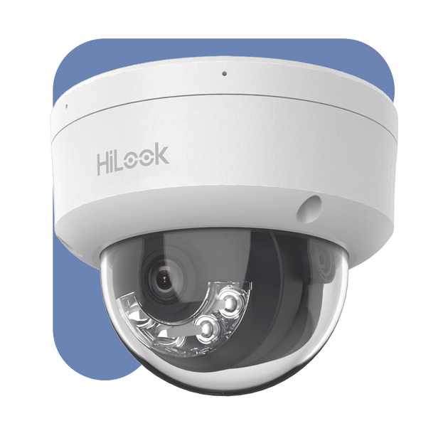 HiLook by HIKVISION IPC-D120HA-U - Cámara Domo IP / 2 Megapixel Full HD / Lente 2.8 mm 103° / IR 30 m (98.4 ft) / Micrófono Integrado | SIERRA STORE