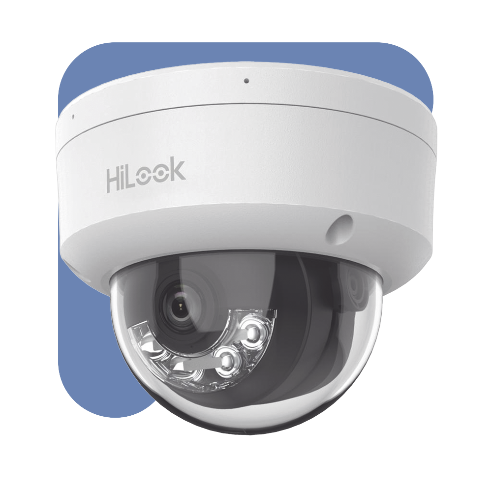 HiLook by HIKVISION IPC-D120HA-U - Cámara Domo IP / 2 Megapixel Full HD / Lente 2.8 mm 103° / IR 30 m (98.4 ft) / Micrófono Integrado | SIERRA STORE