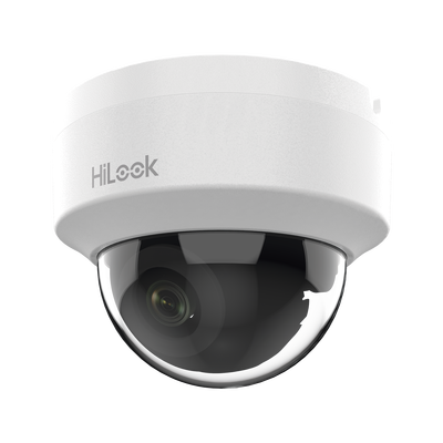 HiLook Series / Domo IP 2 Megapixel (1080p) / Lente 2.8 mm (Gran Angular) / 20 mts IR / Interior / PoE / dWDR / H.265+ / O...