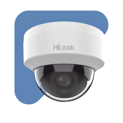 HiLook Series / Domo IP 2 Megapixel (1080p) / Lente 2.8 mm (Gran Angular) / 20 mts IR / Interior / PoE / dWDR / H.265+ / ONVI