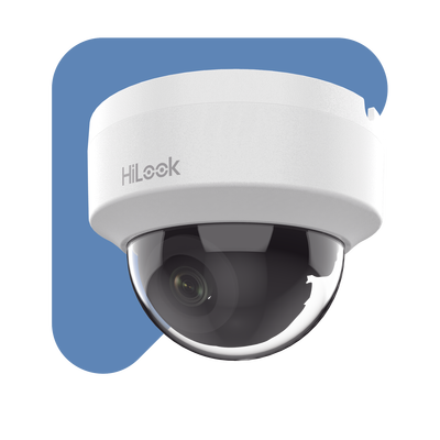 HiLook Series / Domo IP 4 Megapixel  / Lente 2.8 mm (Gran Angular) / 20 mts IR / Interior / PoE / dWDR / H.265+ / ONVIF Hi...