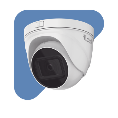 Turret IP 4 Megapixel / Lente Motorizado 2.8 - 12 mm / 30 mts IR EXIR / PoE / Exterior IP67 / WDR 120dB / Micro SD / H.265...