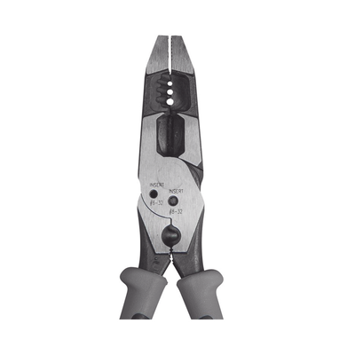 Pinza Híbrida con Ponchadora de 8". Pela Cable Sólido de 10-14 AWG y Cable Trenzado de 12-16 AWG KLEIN TOOLS - Vista 4