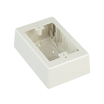 Caja de Pared Superficial, Uso Universal con Placas de Pared, con Cinta Adhesiva, Color Blanco Mate PANDUIT - Vista 2
