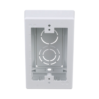 Caja de Pared Superficial, Uso Universal con Placas de Pared, con Cinta Adhesiva, Color Blanco - PANDUIT