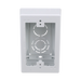 Caja de Pared Superficial, Uso Universal con Placas de Pared, con Cinta Adhesiva, Color Blanco - PANDUIT