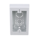 Caja de Pared Superficial, Uso Universal con Placas de Pared, con Cinta Adhesiva, Color Blanco - PANDUIT