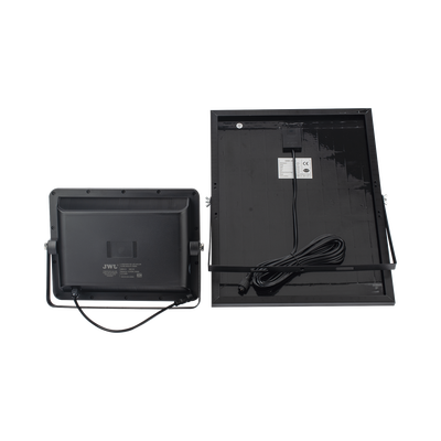 Reflector de 300 W con Panel Solar /  Batería 3.2  V CD / T.C.C. 6 500 K / IP65. JWJ - Vista 3