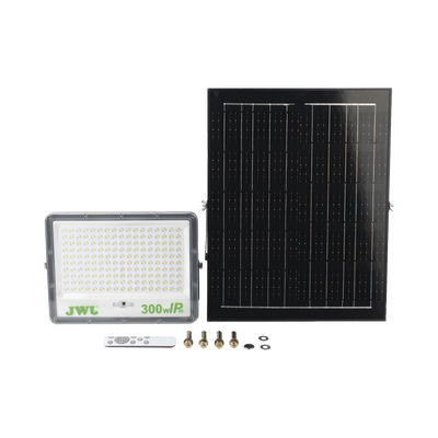 Reflector de 300 W con Panel Solar /  Batería 3.2  V CD / T.C.C. 6 500 K / IP65. JWJ - Vista 4