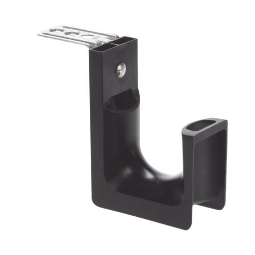 PANDUIT JP2CMB-L20 - Sujetador tipo J-Hook / Soporte techo M5-M6-M10 / Capacidad 46 cables Cat6 / Carga 13.61 kg / Nylon 6.6 negro / 1