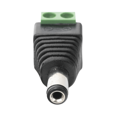 Adaptador Macho Tipo Jack de 3.5 mm (0.14 Pulgadas) Polarizado de 12 Vcc / Terminales Tipo Tornillo / Polarizado (+/-) / I...
