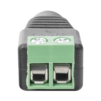Adaptador Hembra Tipo Jack de 3.5 mm Polarizado de 12 Vcc / Terminales Tipo Tornillo / Polarizado (+/-) / Ideal para Cámar...
