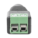 Adaptador Hembra Tipo Jack de 3.5 mm Polarizado de 12 Vcc / Terminales Tipo Tornillo / Polarizado (+/-) / Ideal para Cámar...