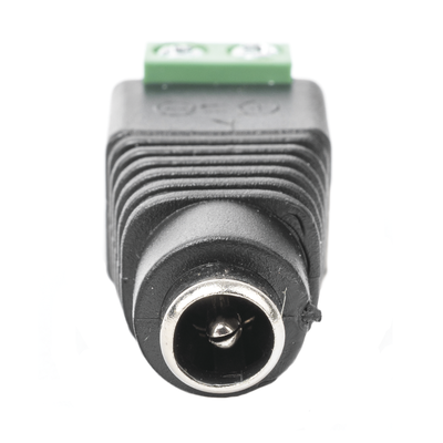 Adaptador Hembra Tipo Jack de 3.5 mm Polarizado de 12 Vcc / Terminales Tipo Tornillo / Polarizado (+/-) / Ideal para Cámar...