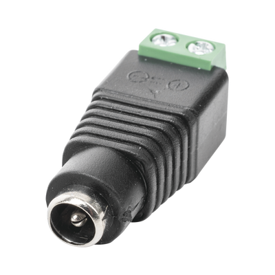 Adaptador Hembra Tipo Jack de 3.5 mm Polarizado de 12 Vcc / Terminales Tipo Tornillo / Polarizado (+/-) / Ideal para Cámar...