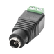 Adaptador Hembra Tipo Jack de 3.5 mm Polarizado de 12 Vcc / Terminales Tipo Tornillo / Polarizado (+/-) / Ideal para Cámar...