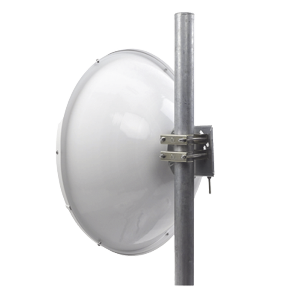 Antena Direccional Parabólica / 29 dBi / 4.9 - 6.4 GHz / Doble Polarización V/H / Plato Profundo 800 mm / Guía de Onda / Radomo | SIERRA STORE