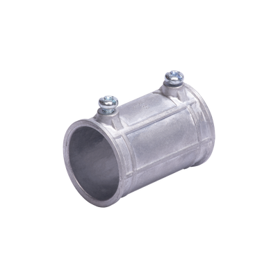 Cople 3/4" (19mm) Pared Delgada Con Tornillo (Tipo Americano) Galvanizado, Etiqueta Verde. - JUPITER