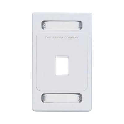 Placa de Pared Keystone de 1 Salida, Color Blanco, para Jacks Keystone Z-MAX y MAX - SIEMON