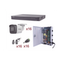 KIT TurboHD 1080p / DVR 16 Canales / 16 Cámaras Bala (exterior 2.8 mm) / Tran...