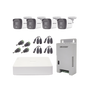 Kit TURBOHD 1080p / DVR 4 Canales / 4 Cámaras con Micrófono Integrado y 101° ...