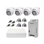 KIT TurboHD 1080p / DVR 4 Canales con audio por coaxitron / 4 Cámaras con Mic...