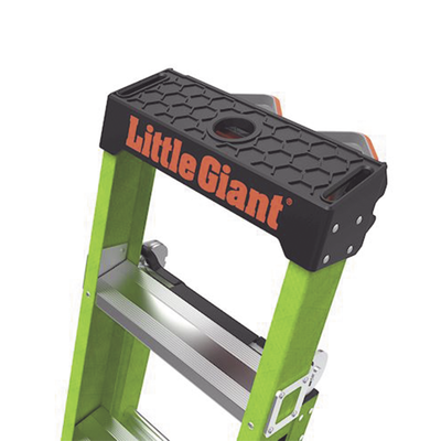 Escalera de Tijera 3 en 1 de 1.8 Metros, Fibra de Vidrio (SKU13906-001). Hecha en E.U.A. (Versión 2.0) Little Giant Ladder...