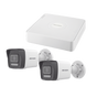 Kit IP 1080p (2 Megapixel) / NVR de 4 Canales con 4 Puertos PoE / 2 Cámaras B...