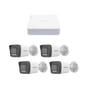 Kit IP 1080p (2 Megapixel) / NVR de 4 Canales con 4 Puertos PoE / 4 Cámaras I...