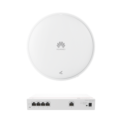 Kit de Router Multi-Servicio / 1 puerto 10/100/1000 Mbps(WAN) / 4 puertos 10/100/1000 Mbps(LAN) PoE / 50W + Punto de Acces...