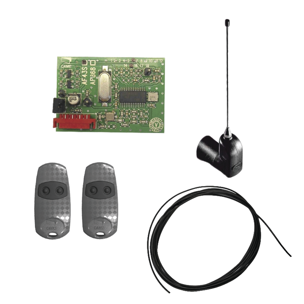 Kit Receptor Inalámbrico / Alcance 45 m (147.6 ft) / 2 Controles Remotos / Cable RG58 3 m / Antena Externa | SIERRA STORE