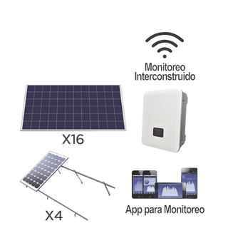 Kit Solar de Interconexión / 5 kW / 220 Vca / Inversor Cadena / Paneles 330 W | SIERRA STORE