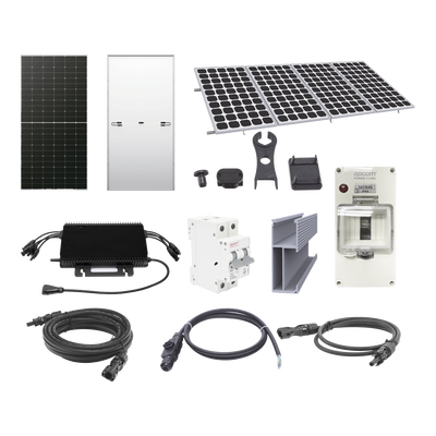 Kit Solar para Interconexión de 2.2KW de Potencia Pico 220Vcc con Microinversor y 4 Módulos de 575 W (Incluye Montaje y Pr...