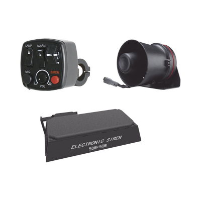 Kit para motocicleta EPCOM INDUSTRIAL, sirena/ bocina 100 Watt y controlador - EPCOM INDUSTRIAL SIGNALING