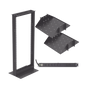 Kit de Rack Estándar 19", 24 UR con 2 Charolas  y PDU (8 tomas). Ideal p...