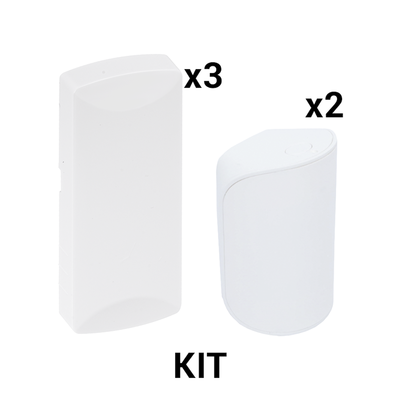 KIT Básico Sensores Inalámbricos - Incluye 3 Contactos Magnéticos y 2 PIR - Compatibles con Honeywell y PRO4GEN2 - SFIRE