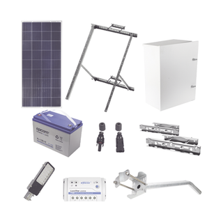 Kit de energía solar para alumbrado de 30 W - EPCOM INDUSTRIAL