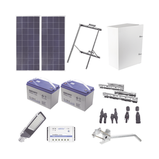 Kit de energía solar para alumbrado de 60 W - EPCOM INDUSTRIAL