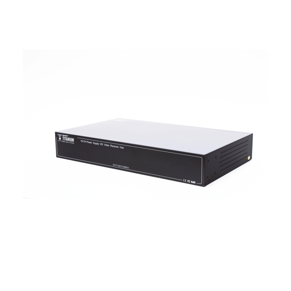 (SOLO RECEPTOR) TRANSCEPTOR ACTIVO DE 16 CANALES / VIDEO+PODER en un solo Cable UTP / 150 metros en 4K, 200 metros en 5 MP/ Envía 36 | SIERRA STORE