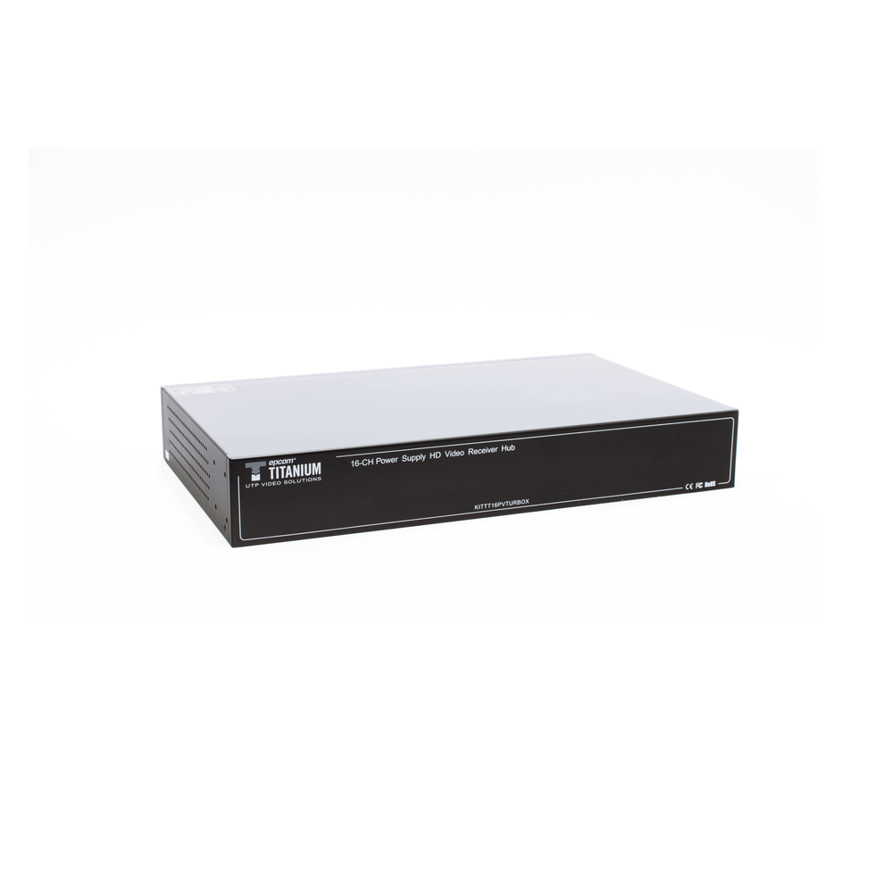 (SOLO RECEPTOR) TRANSCEPTOR ACTIVO DE 16 CANALES / VIDEO+PODER en un solo Cable UTP / 150 metros en 4K, 200 metros en 5 MP/ Envía 36 | SIERRA STORE