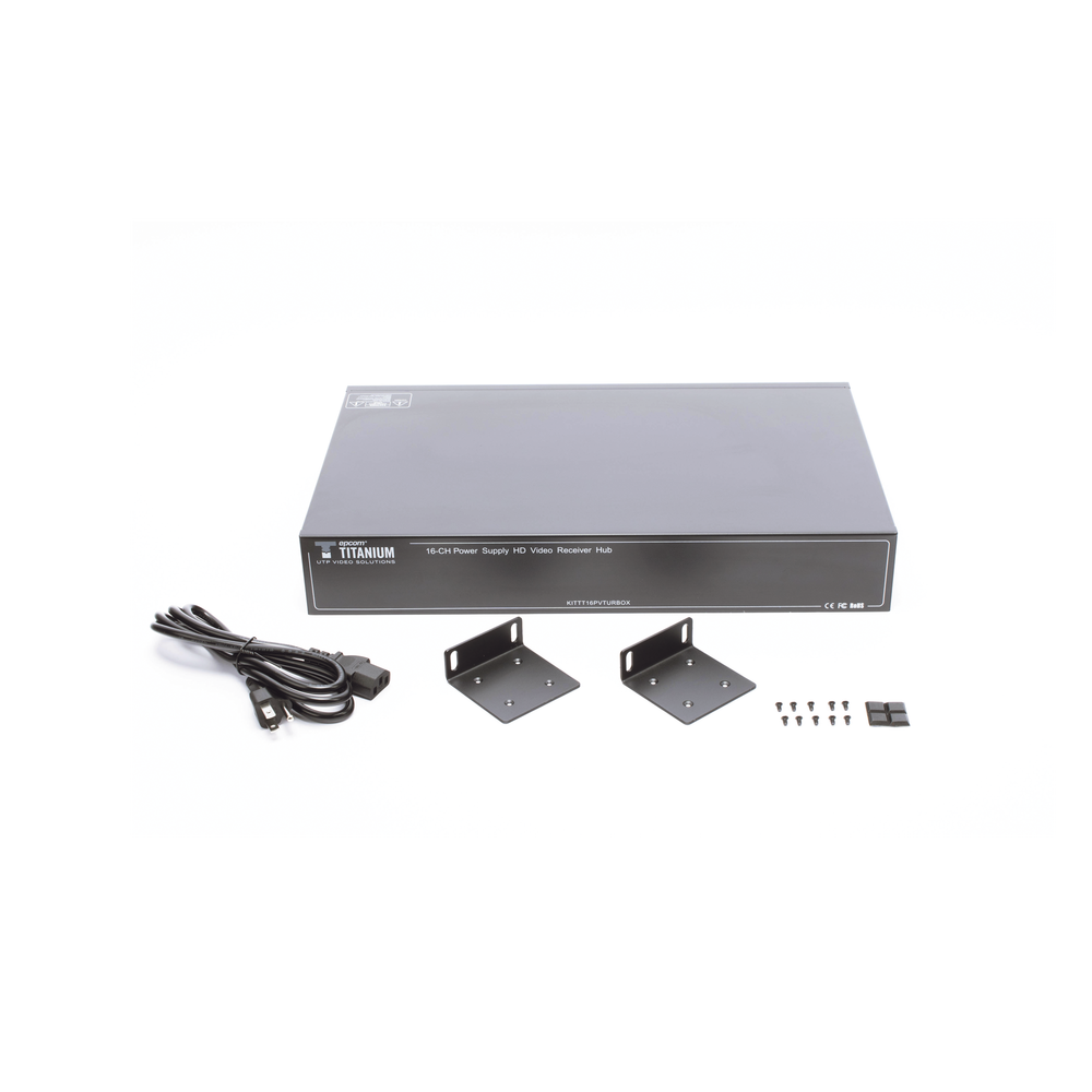 (SOLO RECEPTOR) TRANSCEPTOR ACTIVO DE 16 CANALES / VIDEO+PODER en un solo Cable UTP / 150 metros en 4K, 200 metros en 5 MP/ Envía 36 | SIERRA STORE