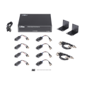 Kit de TRANSCEPTOR ACTIVO DE 8 CANALES / VIDEO+PODER en un solo Cable UTP / 150 metros en 4K, 200 metros en 5 MP/ Envía 36...