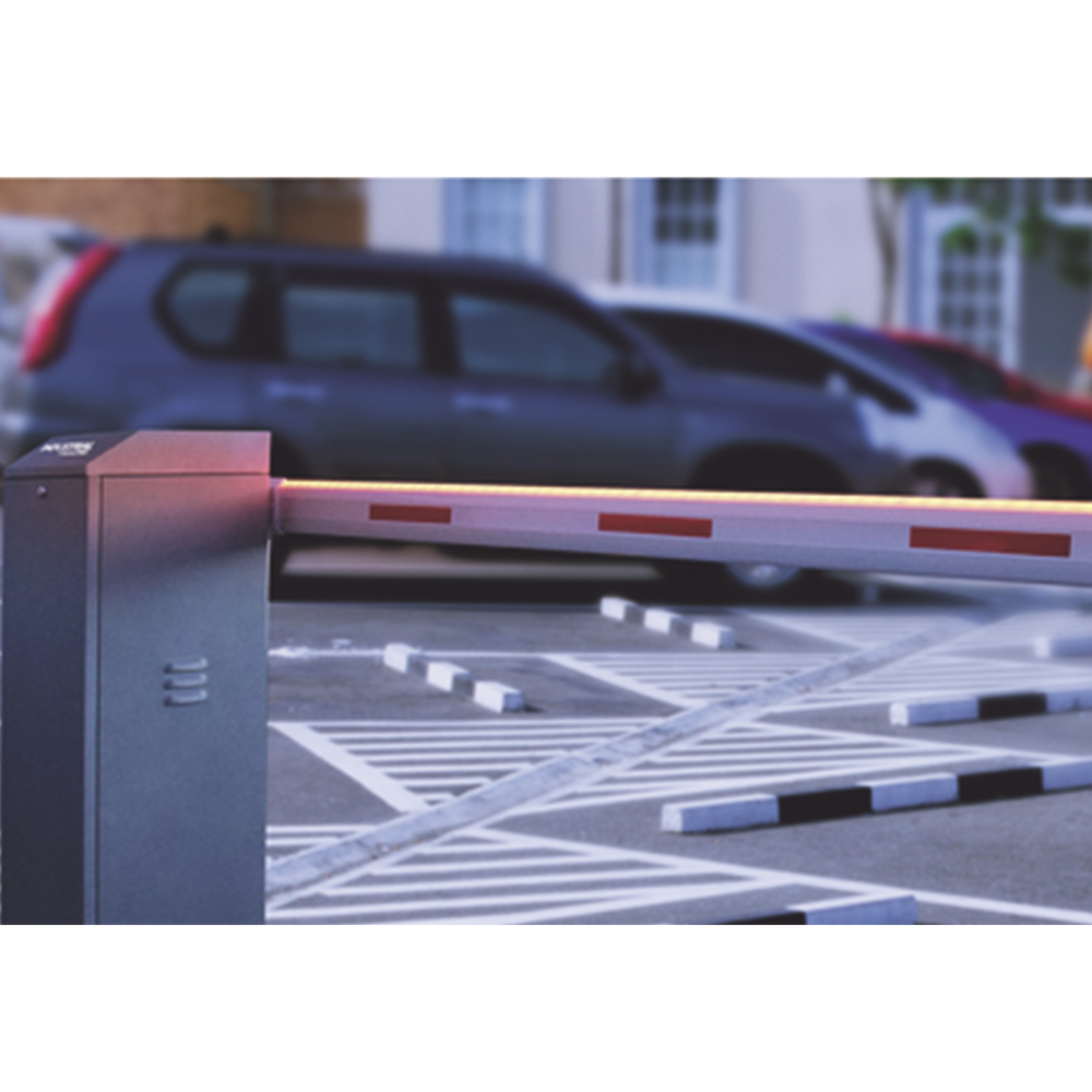 ACCESSPRO KIT-XBS-LED-R - Kit COMPLETO Barrera Derecha XB / Brazo de 5 Metros con Iluminacion LED Rojo-Verde / Incluye Sensor de masa | SIERRA STORE